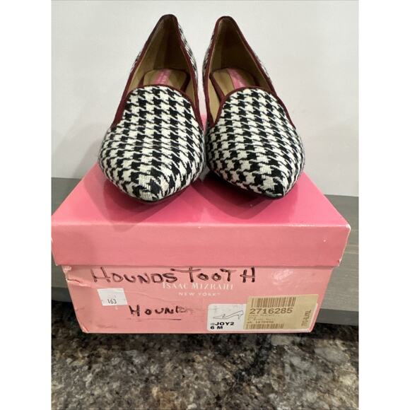 Isaac Mizrahi Joy2 Woman’s Size 6 Black/White Houndstooth Pumps W/Box EUC - Picture 11 of 14